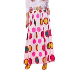 Colorful Polka Dot Maxi Skirt